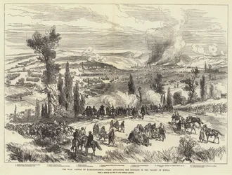 The War, Battle of Karahassankoi, Turks Attacking the Russian in the Valley of Kizila